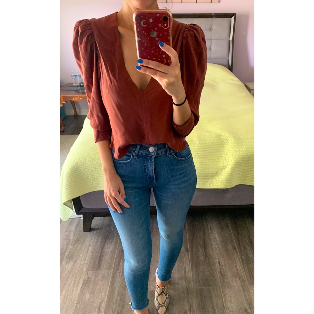 Frame 100% silk blouse